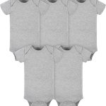 Gerber unisex-baby 5-pack Solid Onesies Bodysuits